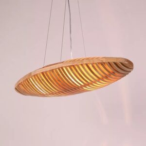 Đèn gỗ thả ngang phong cách Rustic trang trí hiện đại TAG 76