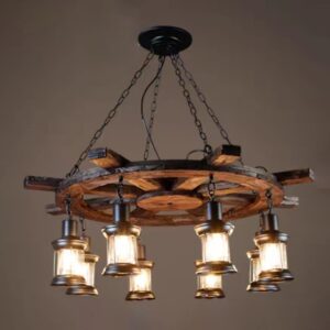 Đèn chùm gỗ RUSTIC trang trí nhà hàng, quán bar RTC-87/1000