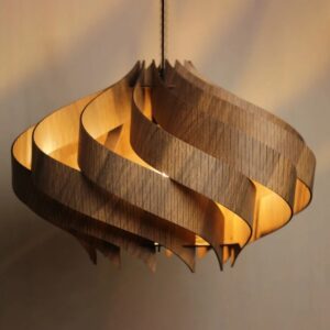 Đèn thả gỗ uốn lượn độc đáo trang trí hiện đại DAG-139