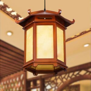 Đèn thả gỗ phong cách Trung Hoa trang trí hiện đại DGAD-05