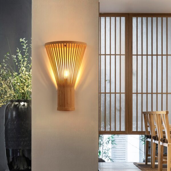 Đèn tường gỗ trang trí phòng ngủ WAG-01