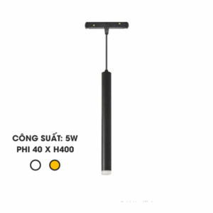 Đèn Rọi: Mẫu đèn rọi ray nam châm 5w dạng ống dài 400mm
