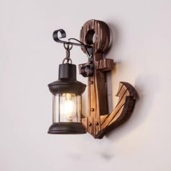 Đèn tường gỗ Rustic phong cách hiện đại WRT-39