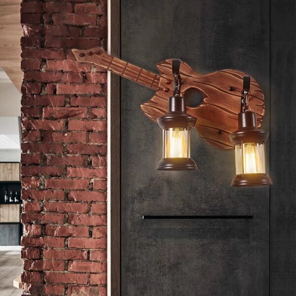 Đèn tường gỗ Rustic phong cách hiện đại WRT-52