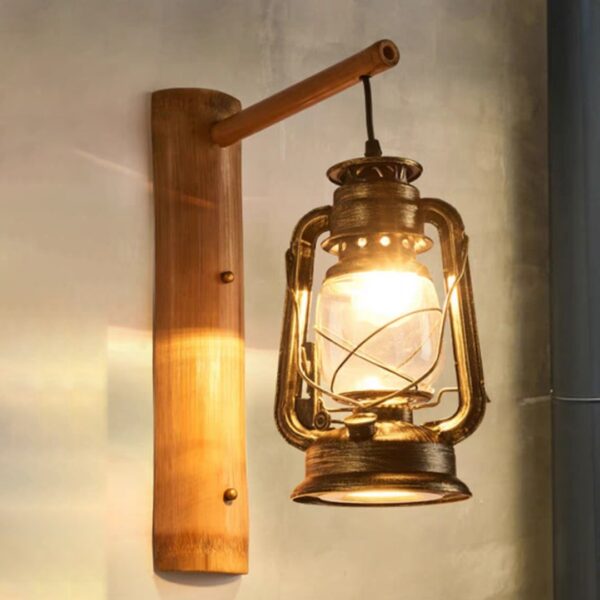 Đèn tường gỗ Rustic phong cách hiện đại WRT-58