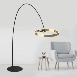 Đèn đứng cần cong khung tròn hiện đại DD.22