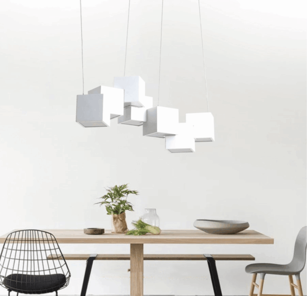 Đèn chùm hình khối đan xen hiện đại THD.7043