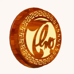 Đèn tường gỗ trang trí phòng thờ chữ Thọ WPT-12