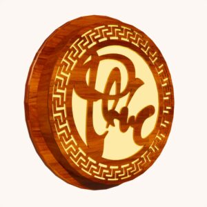 Đèn tường gỗ trang trí phòng thờ chữ Phúc WPT-10