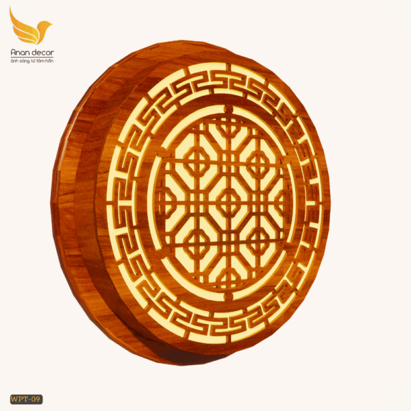 Đèn tường gỗ trang trí phòng thờ WPT-09