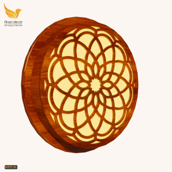 Đèn tường gỗ trang trí phòng thờ WPT-16