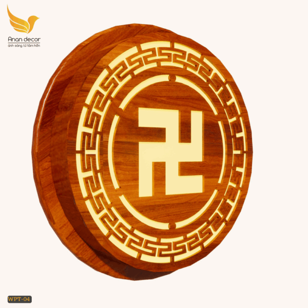 Đèn tường gỗ trang trí phòng thờ WPT-04