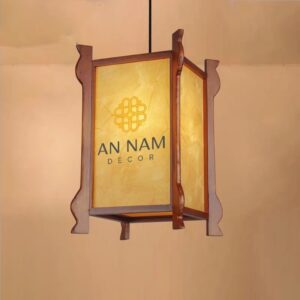 Đèn thả gỗ trang trí phòng thờ DGAD-26