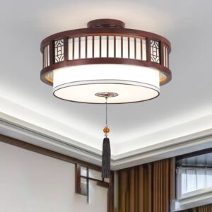 Đèn thả gỗ trang trí phòng thờ DGAD-19