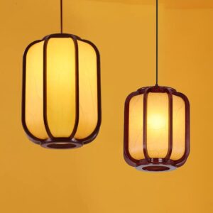 Đèn thả gỗ Trung Hoa trang trí nhà hàng DGAD-86