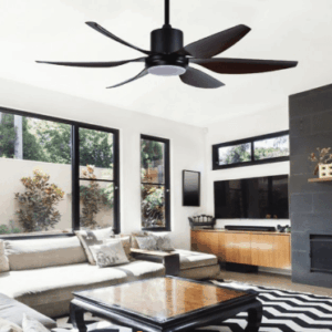 Quạt Trần Đèn 6 cánh nhựa ABS trang trí hiện đại LUXAIRE SWEEP 66''