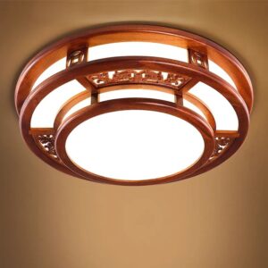 Đèn ốp trần gỗ trang trí phòng thờ MAG-19