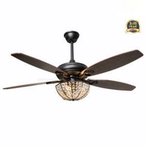 Quạt trần đèn cánh gỗ phong cách hiện đại QVifa - 47 - 23