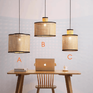 Đèn Thả Đơn Mây Đan Mắt Cáo DAV-19