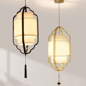 Đèn Thả Chao Vải Phong Cách Trung Hoa Trang Trí Nhà Hàng SHT-11