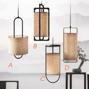 Đèn Thả Chao Vải Phong Cách Trung Hoa Trang Trí Nhà Hàng SHT-12