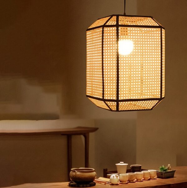 Đèn Thả Đơn Mây Đan Mắt Cáo DAV-17