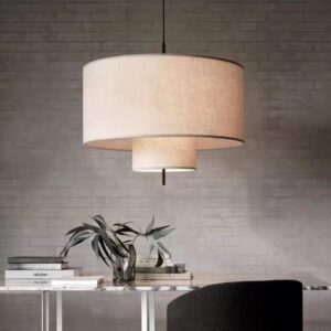 Đèn Thả Chao Vải Vintage Trang Trí Bàn Ăn ATV-36