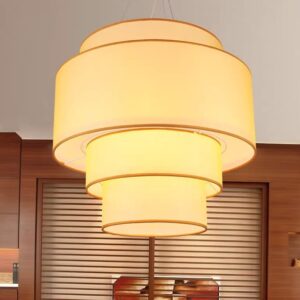 Đèn Thả Chao Vải Vintage Trang Trí Bàn Ăn ATV-37