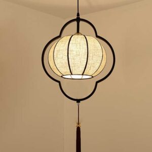 Đèn Thả Chao Vải Phong Cách Trung Hoa Trang Trí Nhà Hàng SHT-05