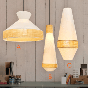 Đèn Thả Chao Vải Vintage Trang Trí Bàn Ăn ATV-32