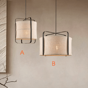 Đèn Thả Chao Vải Vintage Trang Trí Bàn Ăn ATV-38