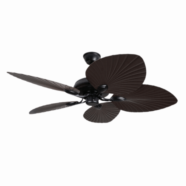 Quạt trần 5 cánh cọ địa trung hải sang trọng QViFa - 49VF73/Đen