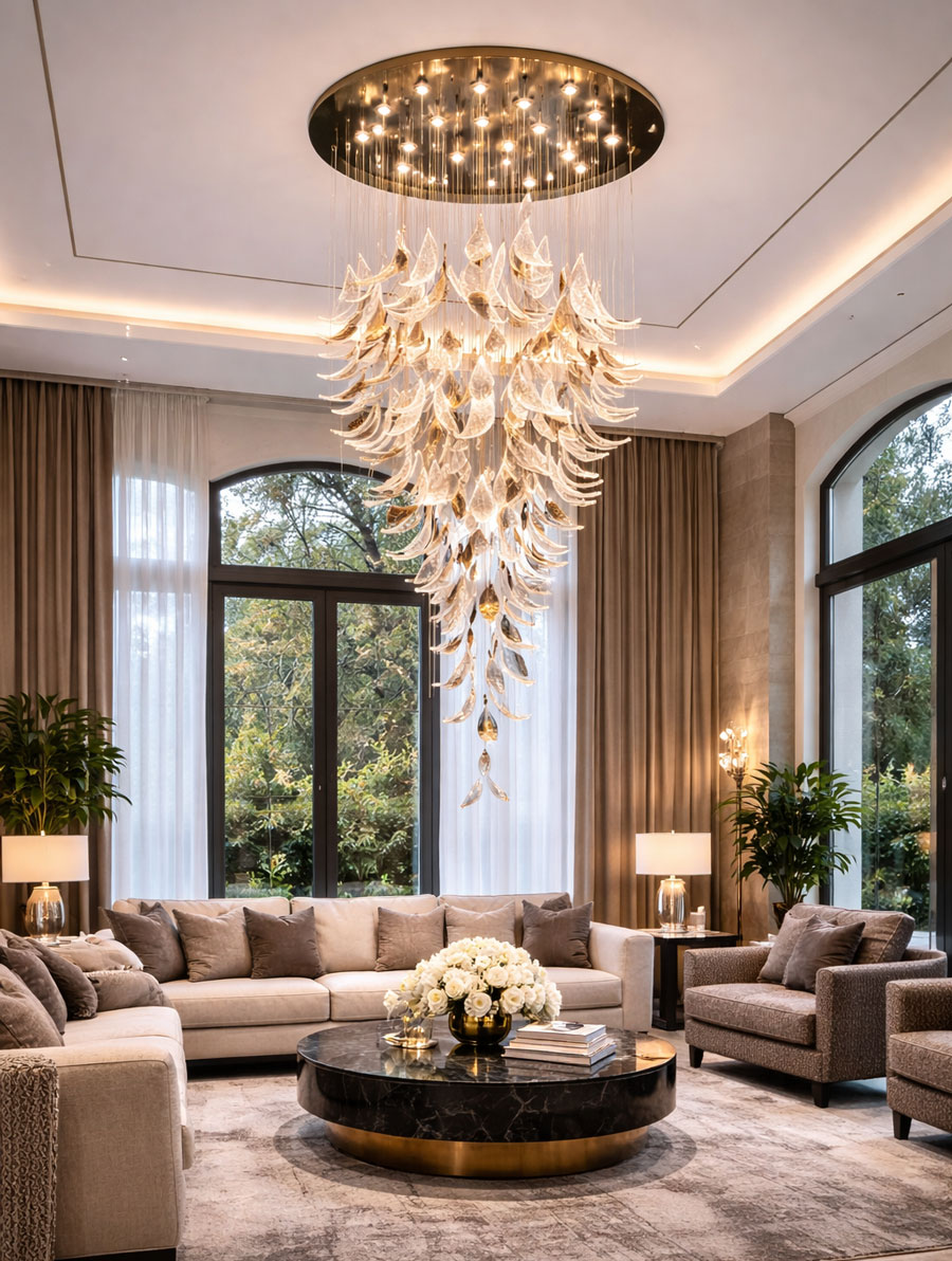 Đèn Chùm Thiết Kế Thông Tầng APL114