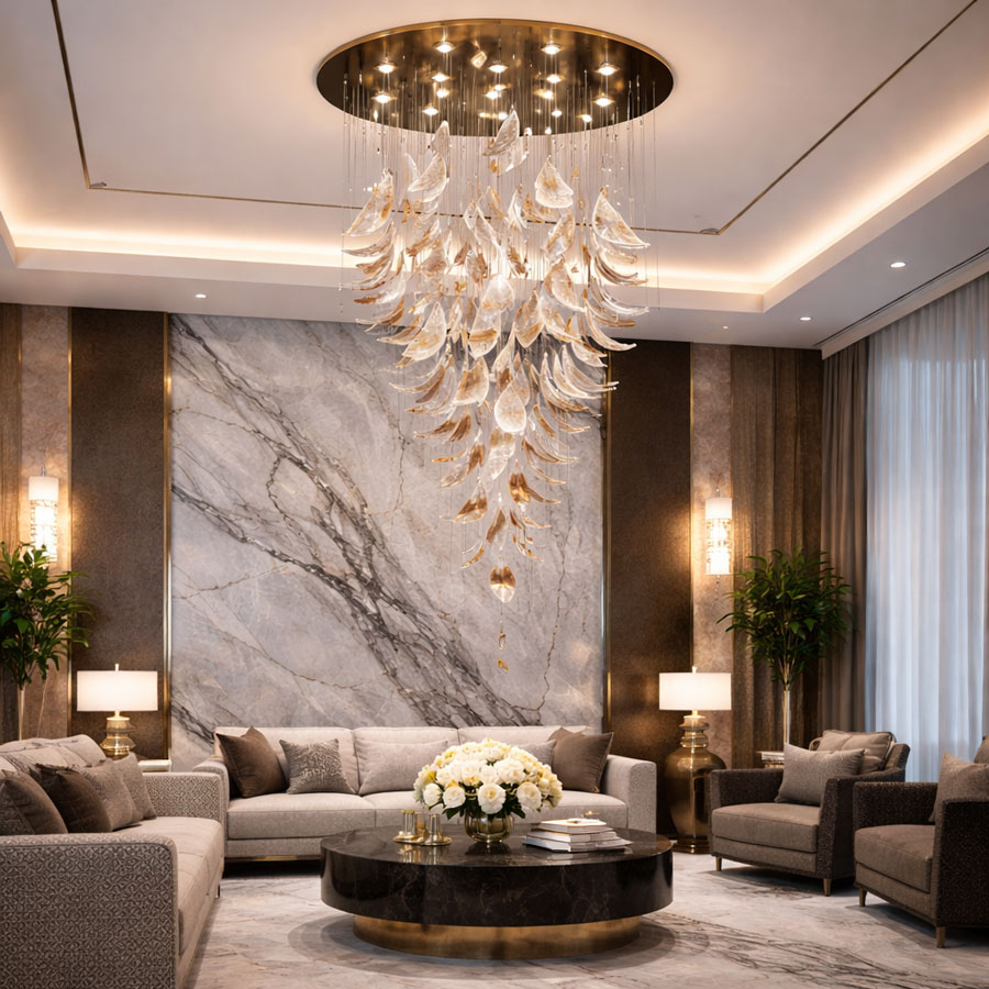 Đèn Chùm Thiết Kế Thông Tầng APL114 - Ảnh 2