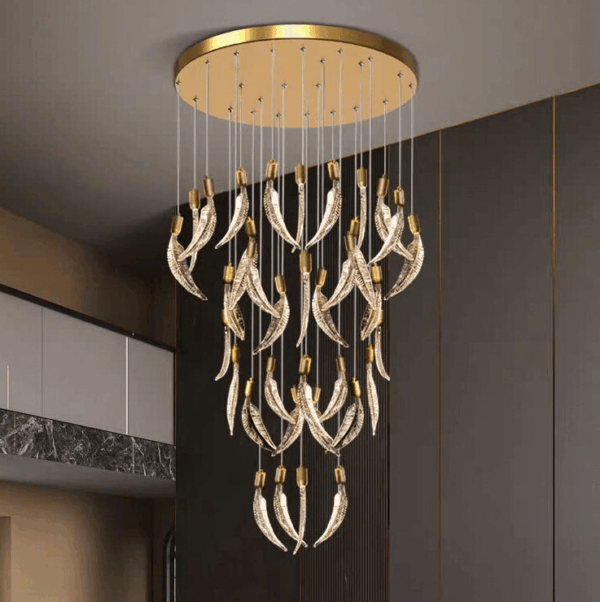 Đèn Chùm Pha Lê Thiết Kế Hình Lông Ngỗng APL112