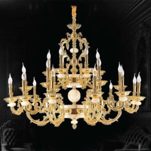 Đèn Chùm Hợp Kim Mạ Vàng CNQT136-21