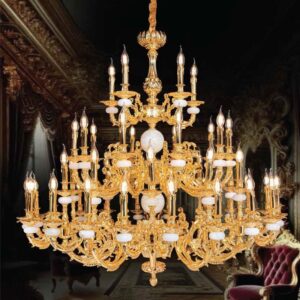 Đèn Chùm Hợp Kim Mạ Vàng CNQT183