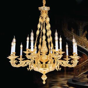 Đèn Chùm Hợp Kim Mạ Vàng CNQT191