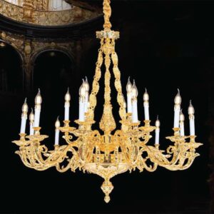 Đèn Chùm Hợp Kim Mạ Vàng CNQT192