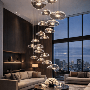 Đèn Chùm Thiết Kế Thủy Tinh Hiện Đại THD.71
