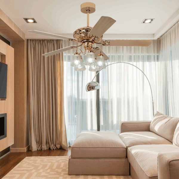 Quạt trần đèn LED 5 cánh kiểu dáng trẻ trung hiện đại MF5-27