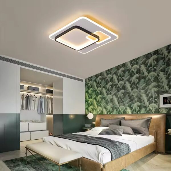 Đèn ốp trần mica hiện đại trang trí phòng khách MO-9073