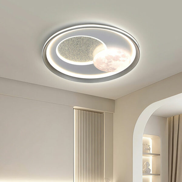 Đèn ốp trần mica hiện đại trang trí phòng khách MO-9100