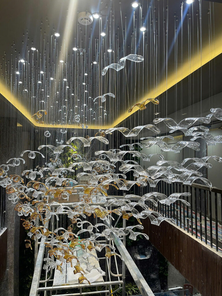 Dự Án Đèn Thông Tầng Lá Xoắn