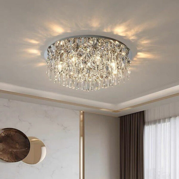 Đèn ốp trần pha lê cao cấp trang trí phòng khách OTPL1022
