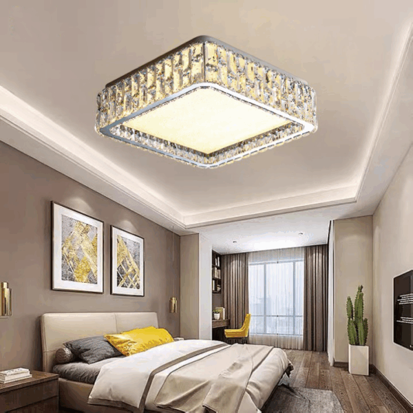 Đèn ốp trần pha lê cao cấp trang trí phòng khách OTPL3512V