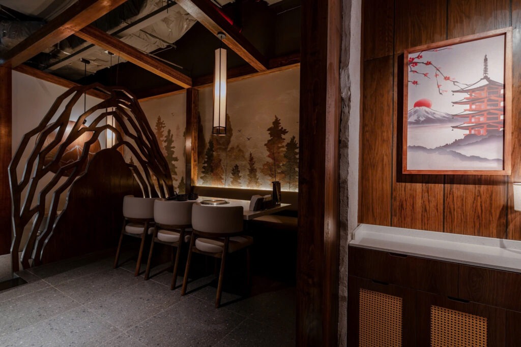 Dự Án Đèn Vải Thiết Kế Hiện Đại - Nhà hàng Sumo Yakiniku