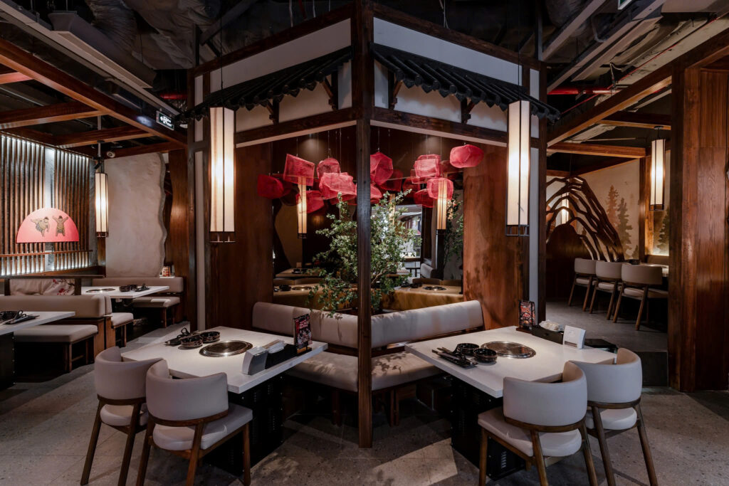 Dự Án Đèn Vải Thiết Kế Hiện Đại - Nhà hàng Sumo Yakiniku