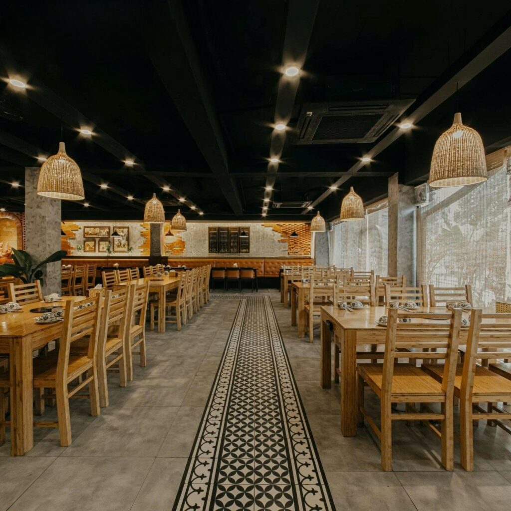 Dự Án Đèn Thả Thiết Kế - Chuỗi Nhà Hàng Giang Mỹ