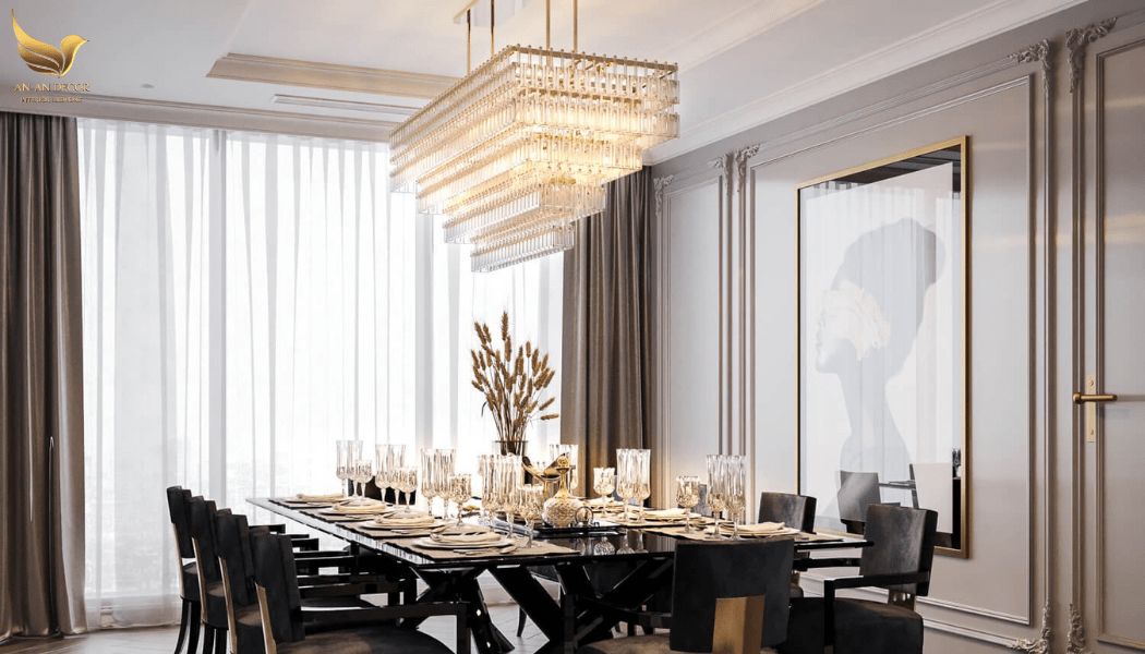 Bí quyết chọn đèn chùm bàn ăn vừa đẹp, vừa chuẩn phong thủy